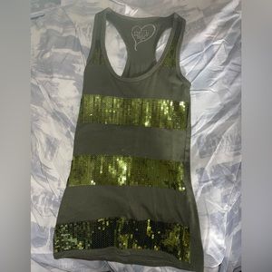 Striped Sequenced Tank Top
